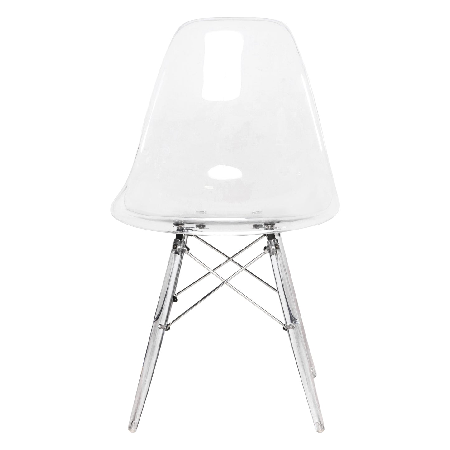 Dover Molded Side Chair with Acrylic Base, Set of 2