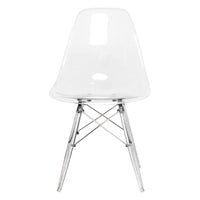 Dover Molded Side Chair with Acrylic Base, Set of 2