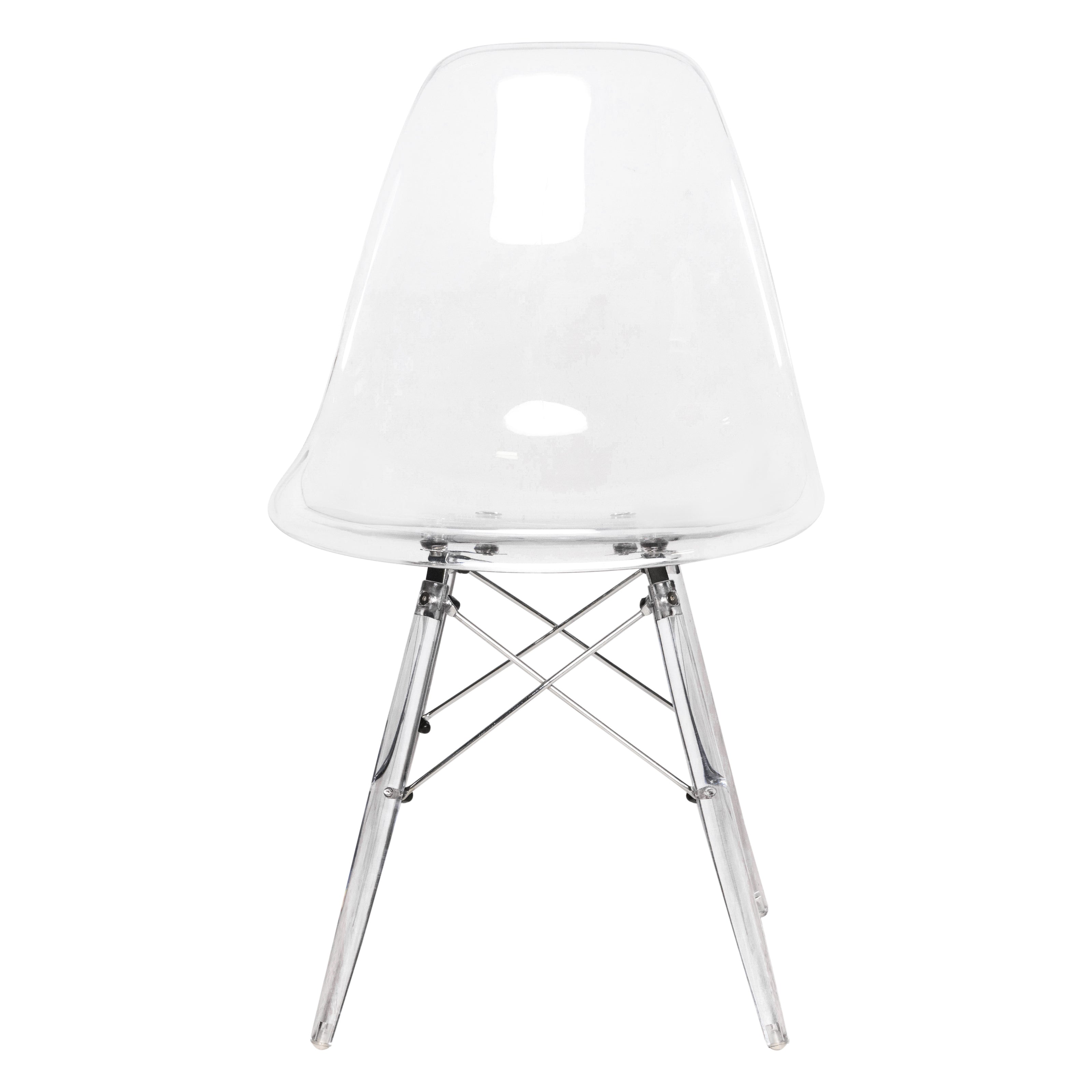 Dover Molded Side Chair with Acrylic Base, Set of 2