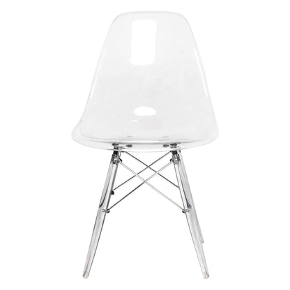 Dover Molded Side Chair with Acrylic Base