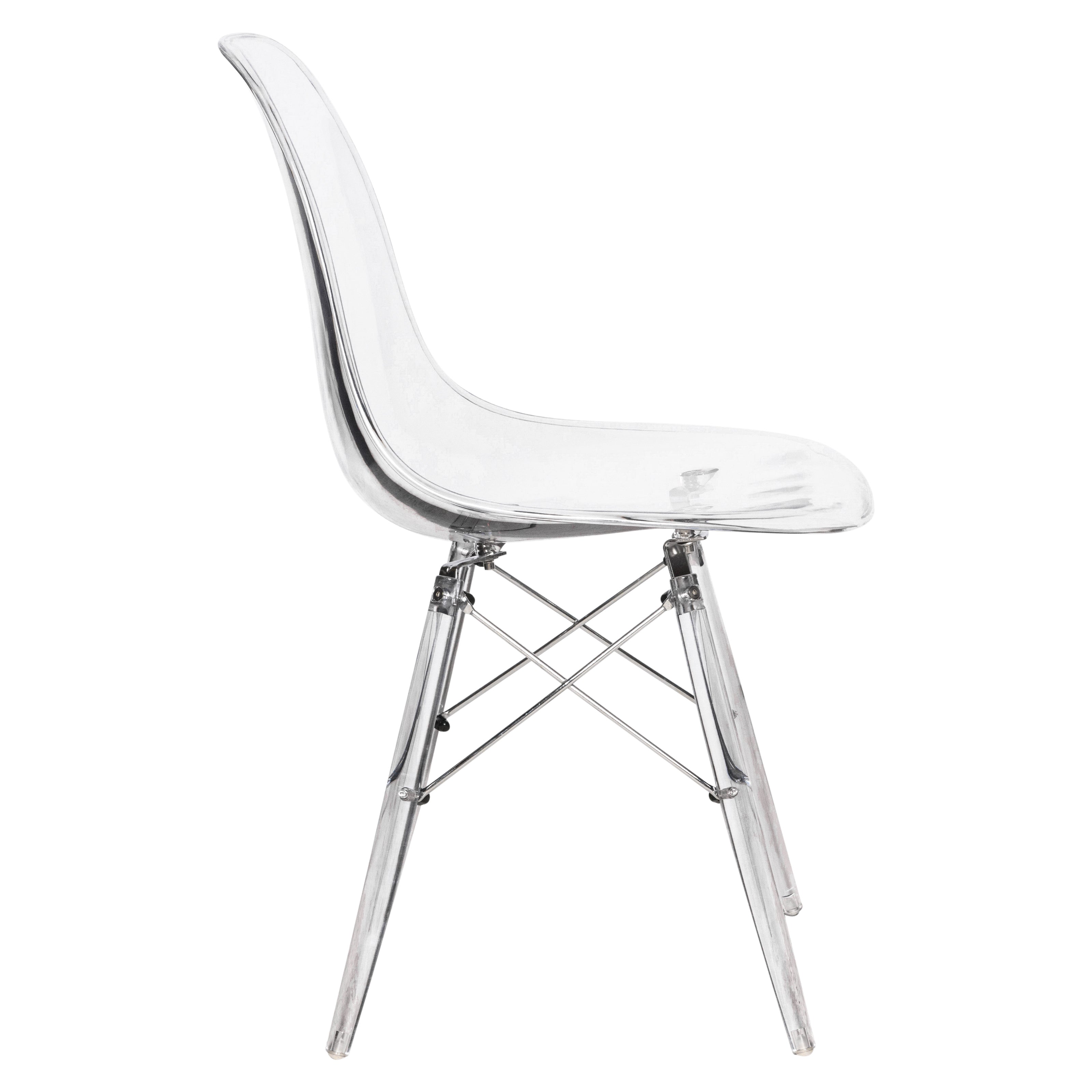 Dover Molded Side Chair with Acrylic Base