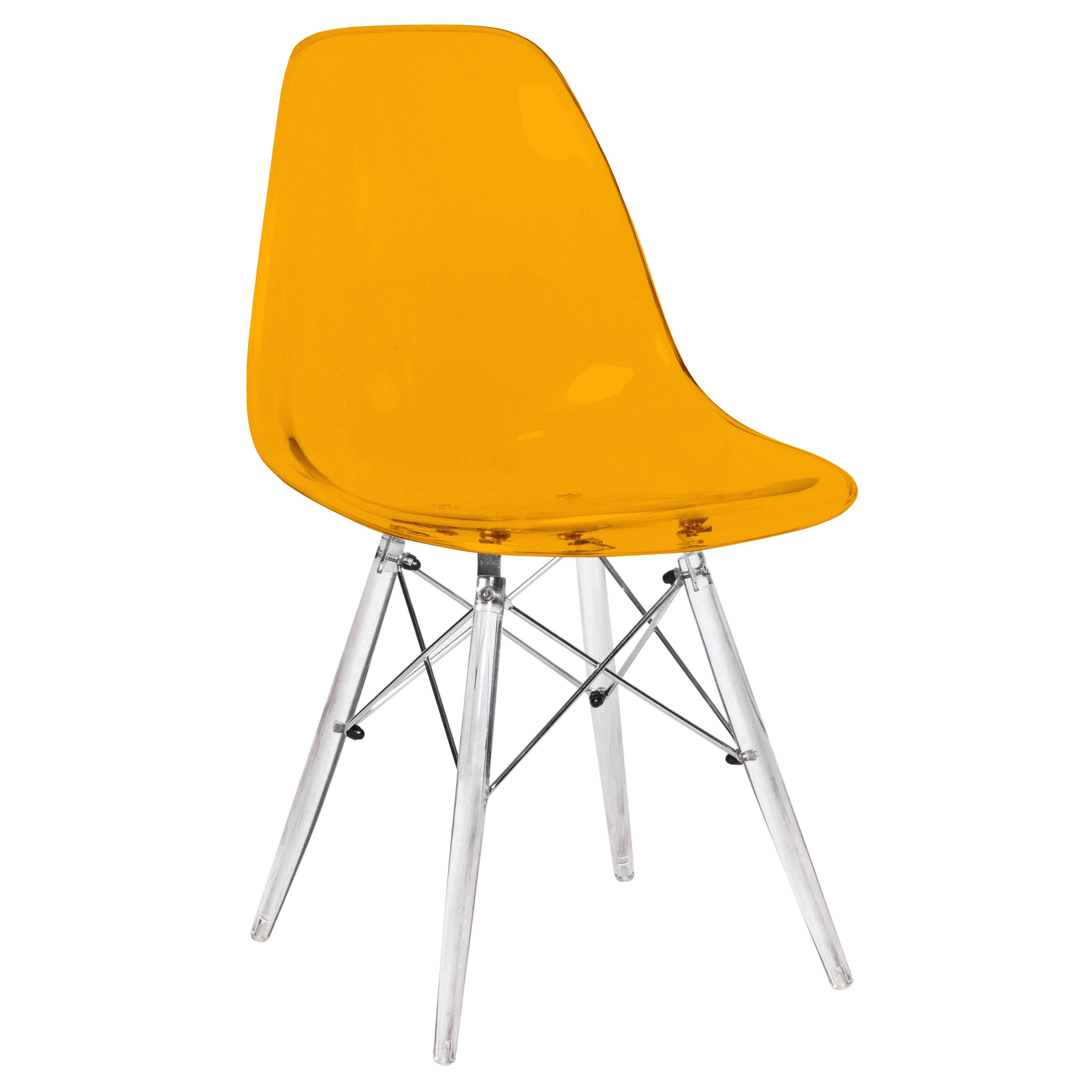 Dover Molded Side Chair with Acrylic Base