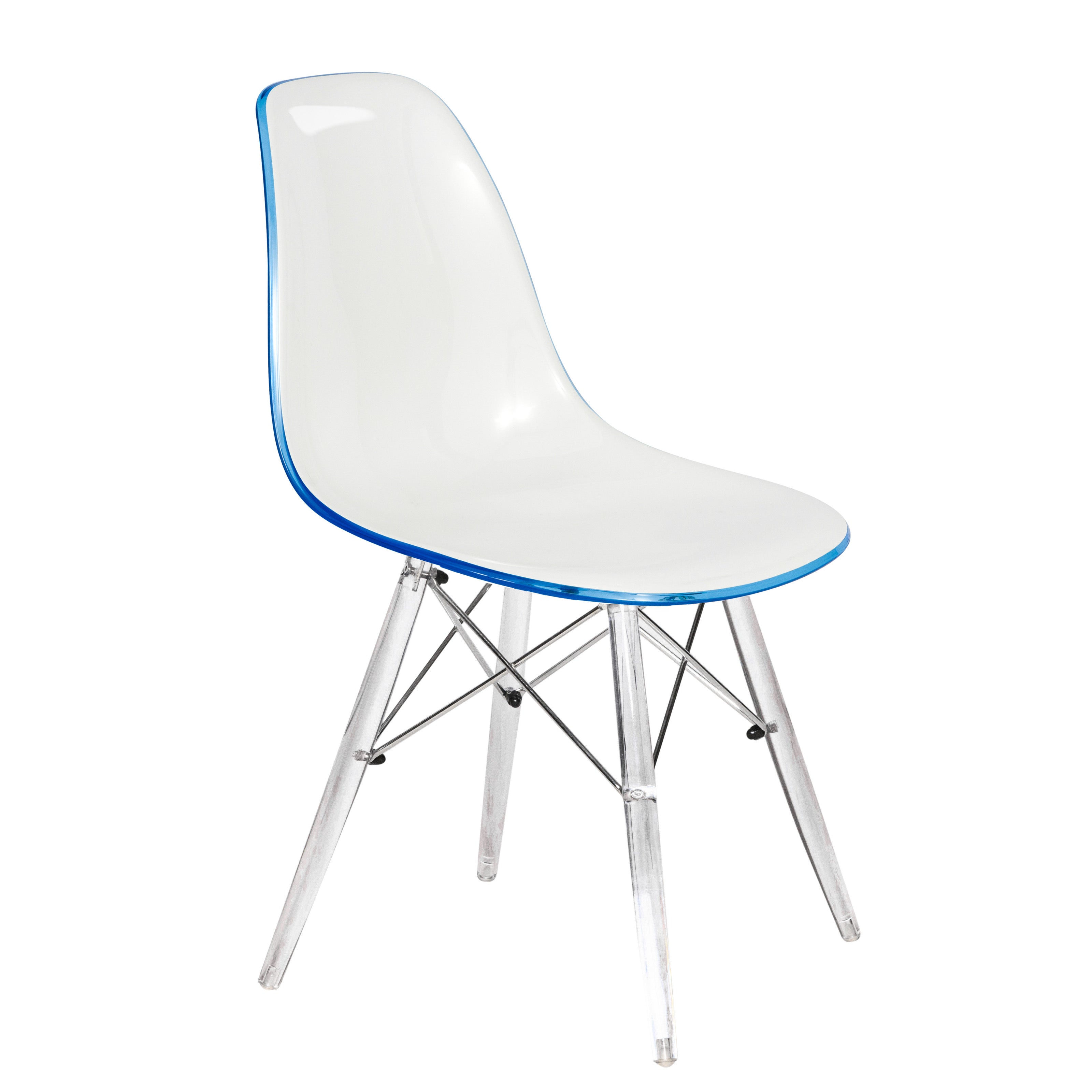 Dover Molded Side Chair with Acrylic Base