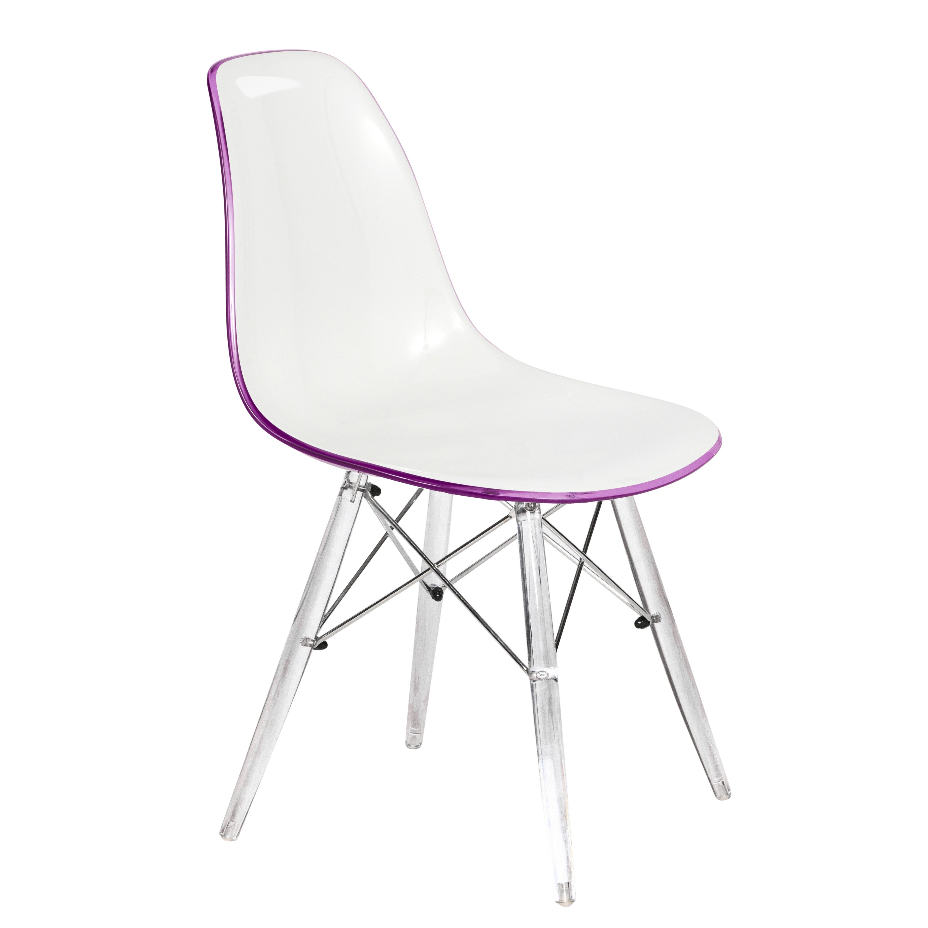 Dover Molded Side Chair with Acrylic Base