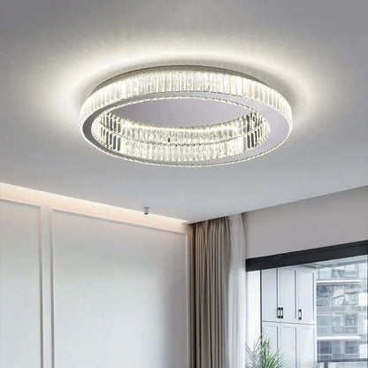 Elizza Flush Mount Crystal Chandelier