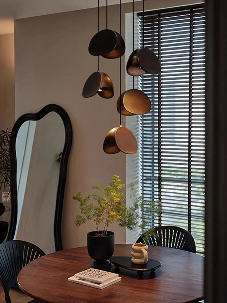 Elor Contemporary Wood Multi Light Pendant