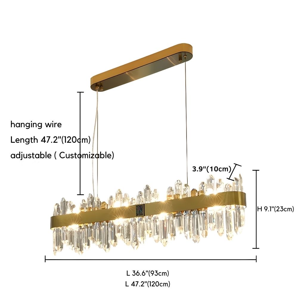 Elune Rectangular Dining Chandelier