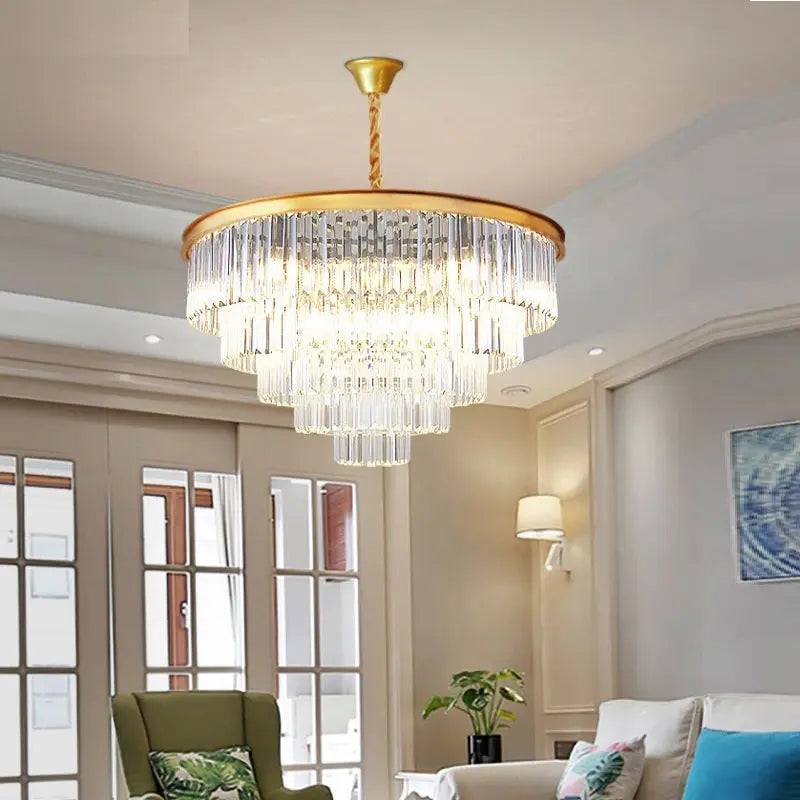 Emma Rustic Crystal Chandelier
