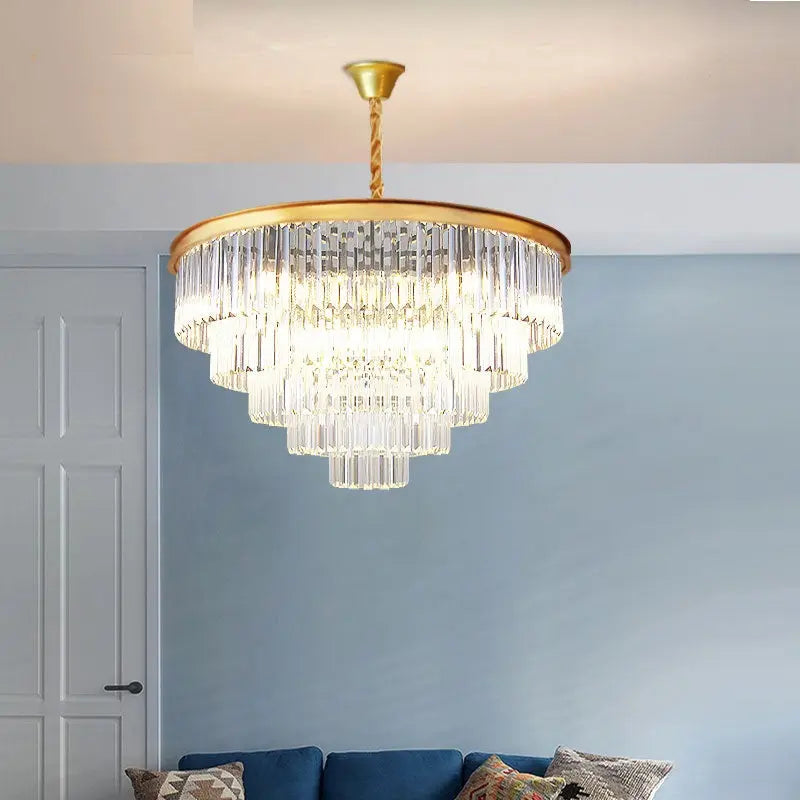 Emma Rustic Crystal Chandelier