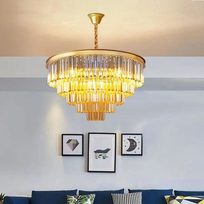 Emma Rustic Crystal Chandelier