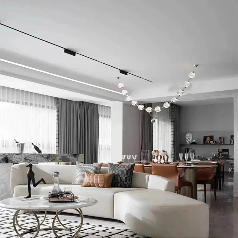 Esle Modern Pearl Necklace Chandelier