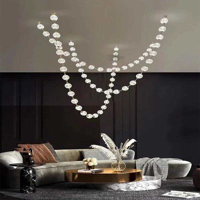 Esle Modern Pearl Necklace Chandelier