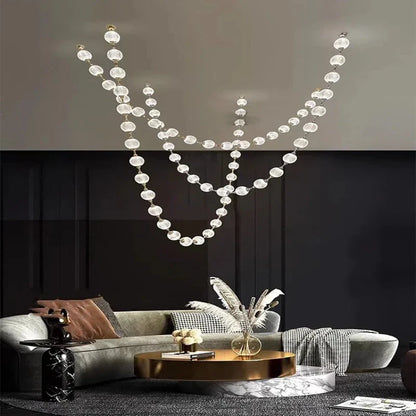 Esle Modern Pearl Necklace Chandelier