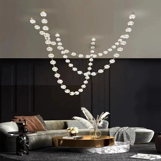 Esle Modern Pearl Necklace Chandelier