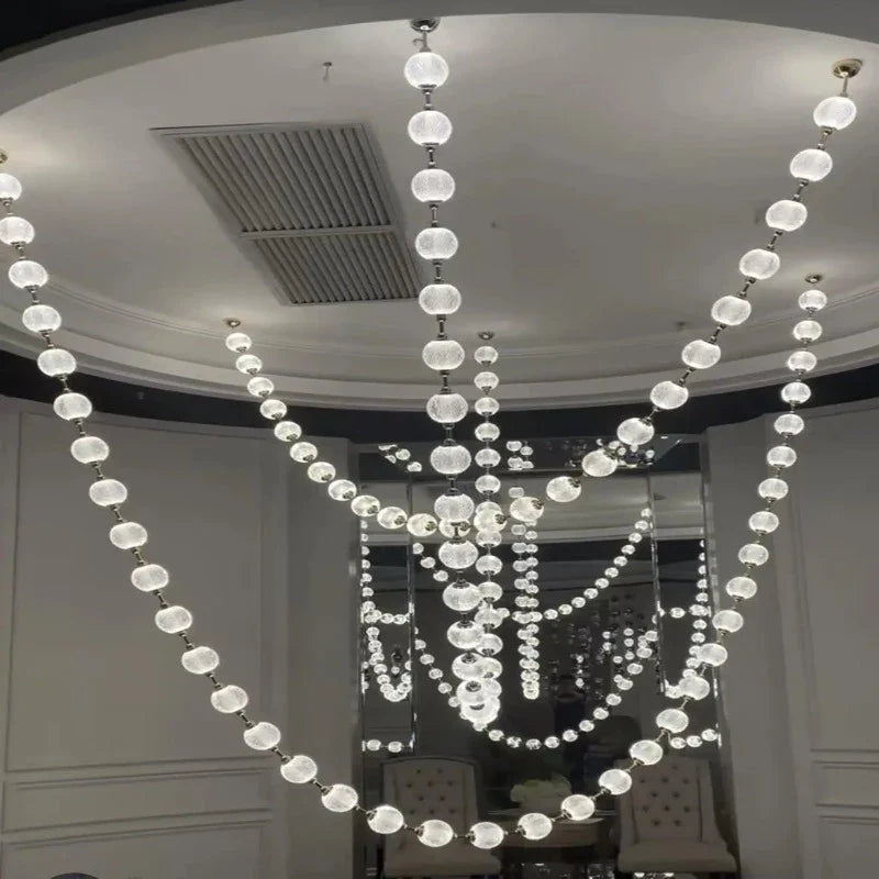 Esle Modern Pearl Necklace Chandelier