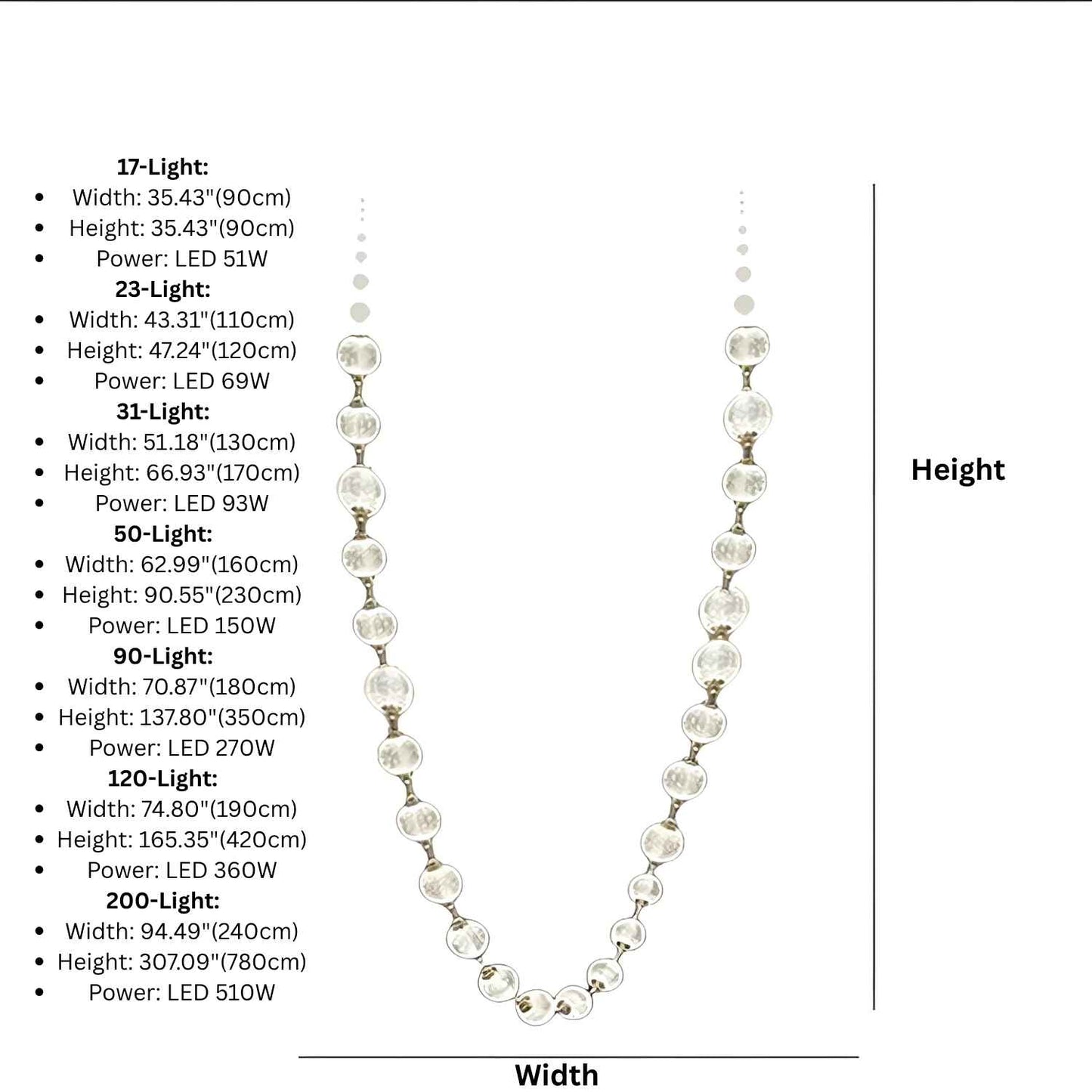 Esle Modern Pearl Necklace Chandelier