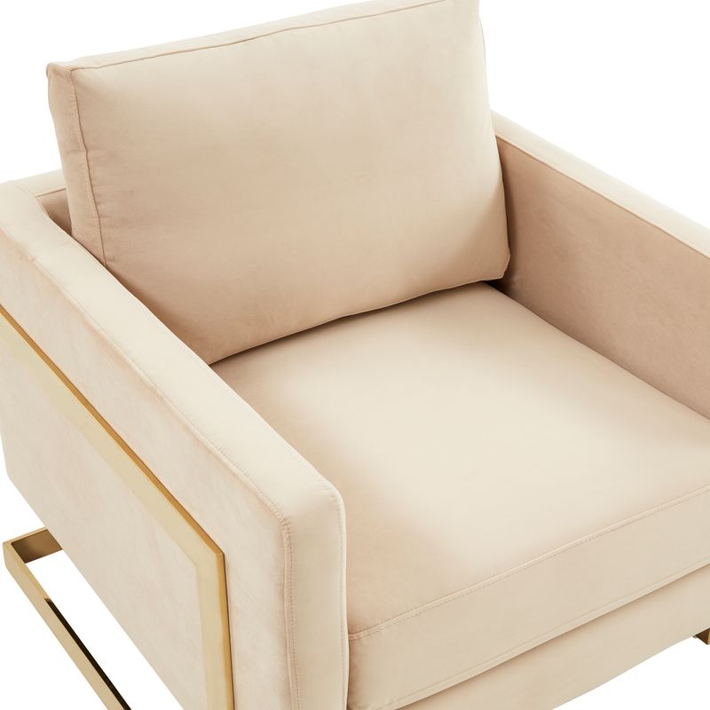 Elton Velvet Accent Armchair