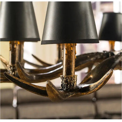 Faux Elk Antler Chandelier