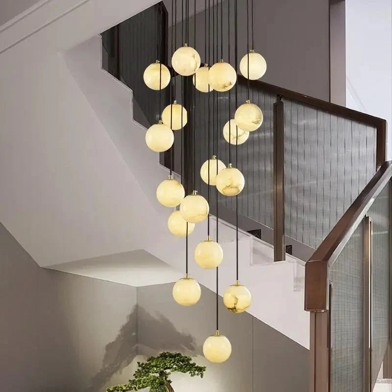 Faye Marble Bubble Chandelier