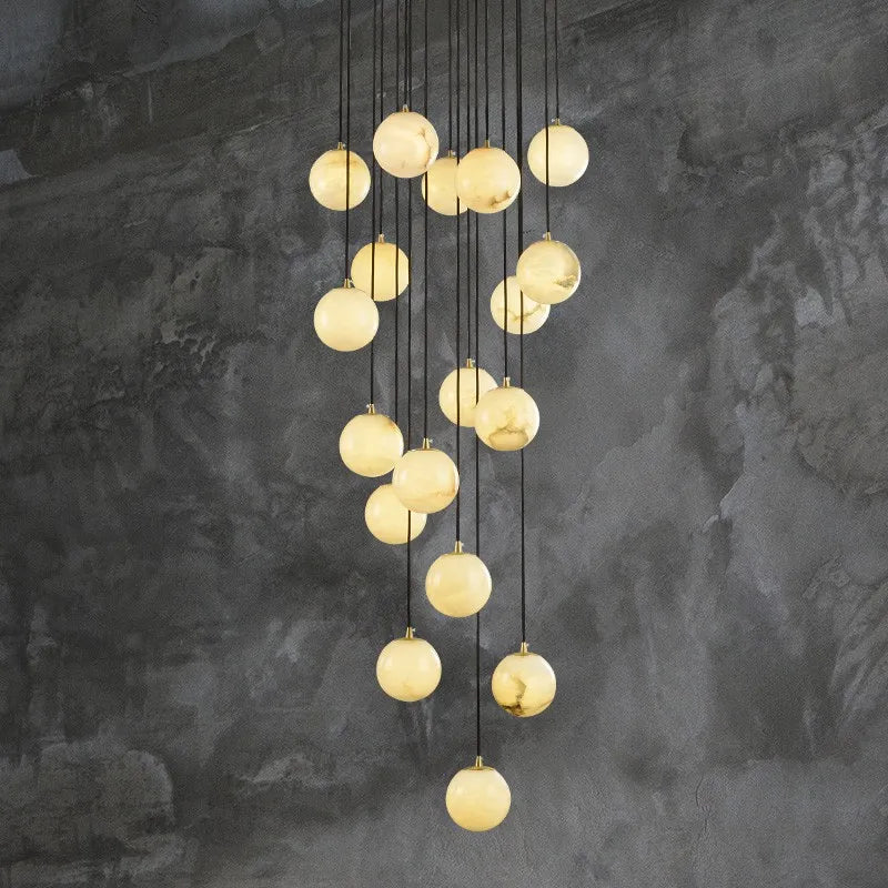 Faye Marble Bubble Chandelier