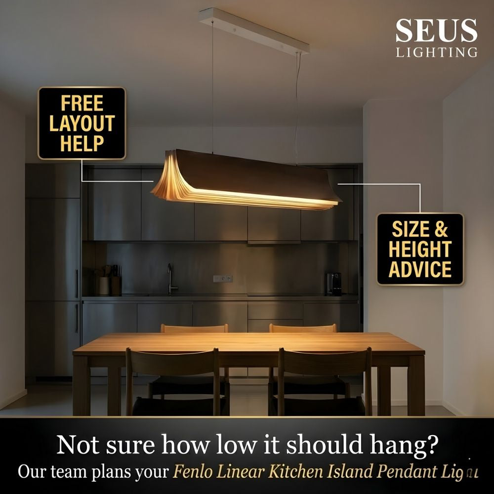 Fenlo Linear Kitchen Island Pendant Light