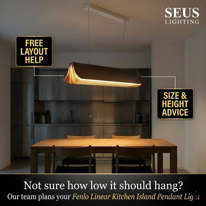 Fenlo Linear Kitchen Island Pendant Light