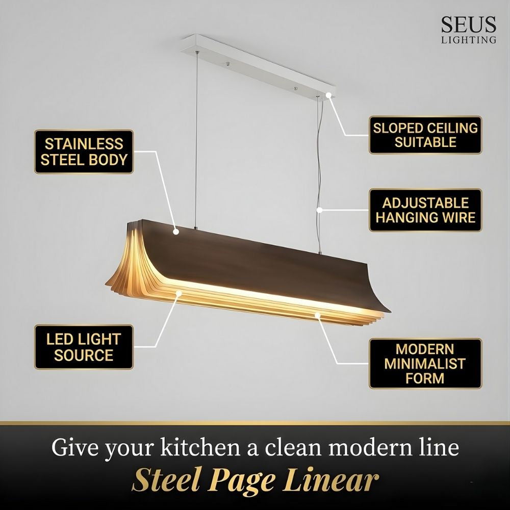 Fenlo Linear Kitchen Island Pendant Light