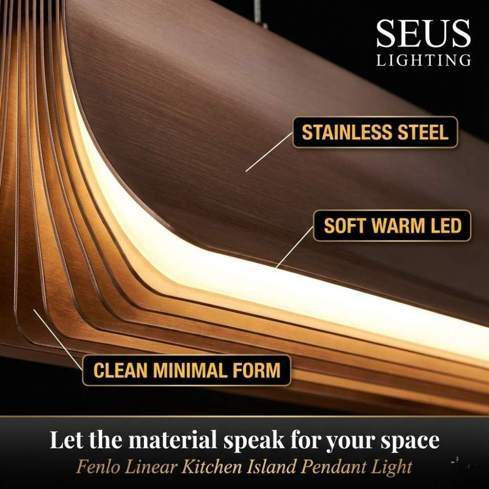 Fenlo Linear Kitchen Island Pendant Light