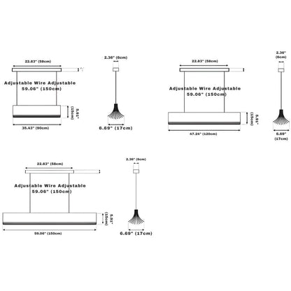 Fenlo Linear Kitchen Island Pendant Light