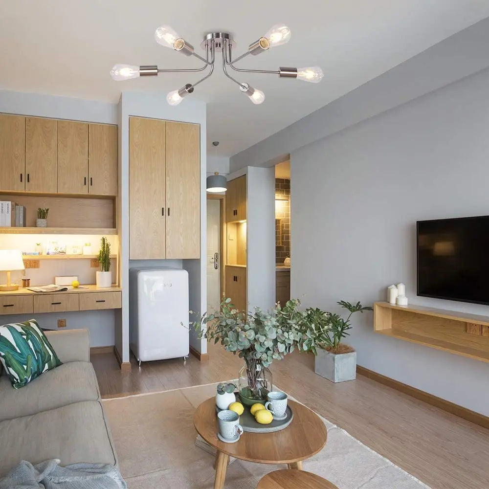 Flush Mount Linear Chandelier