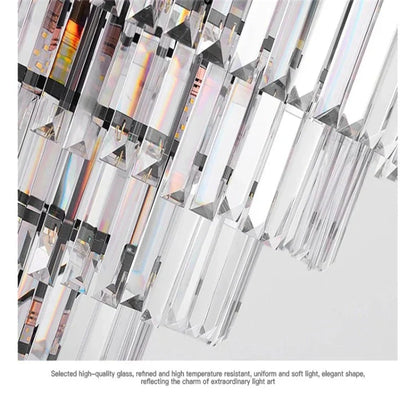 Fyu Modern Large Black and Gold Glass Chandelier