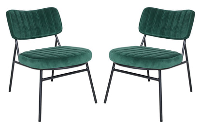 Tuva Velvet Accent Chair Set of 2