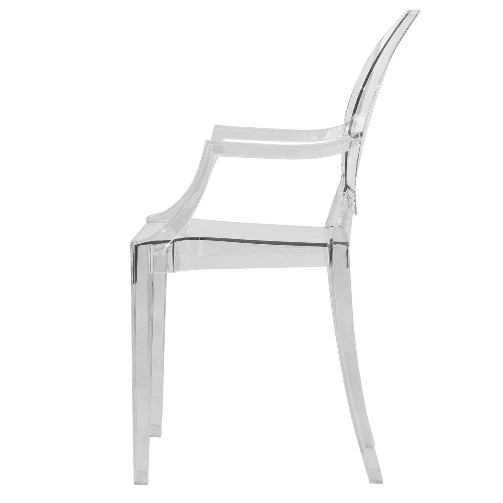 Tyra Modern Acrylic Dining Side Chair - Set of 2