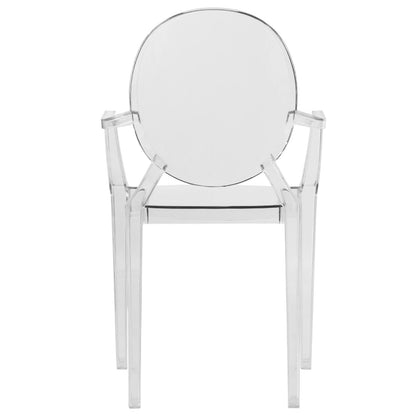 Tyra Modern Acrylic Dining Side Chair - Set of 4