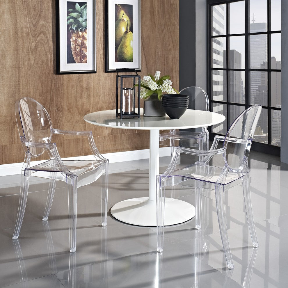 Tyra Modern Acrylic Dining Side Chair