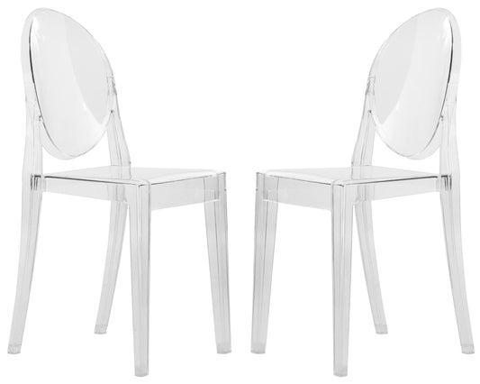 Harry Acrylic Modern Chair - Set of 2