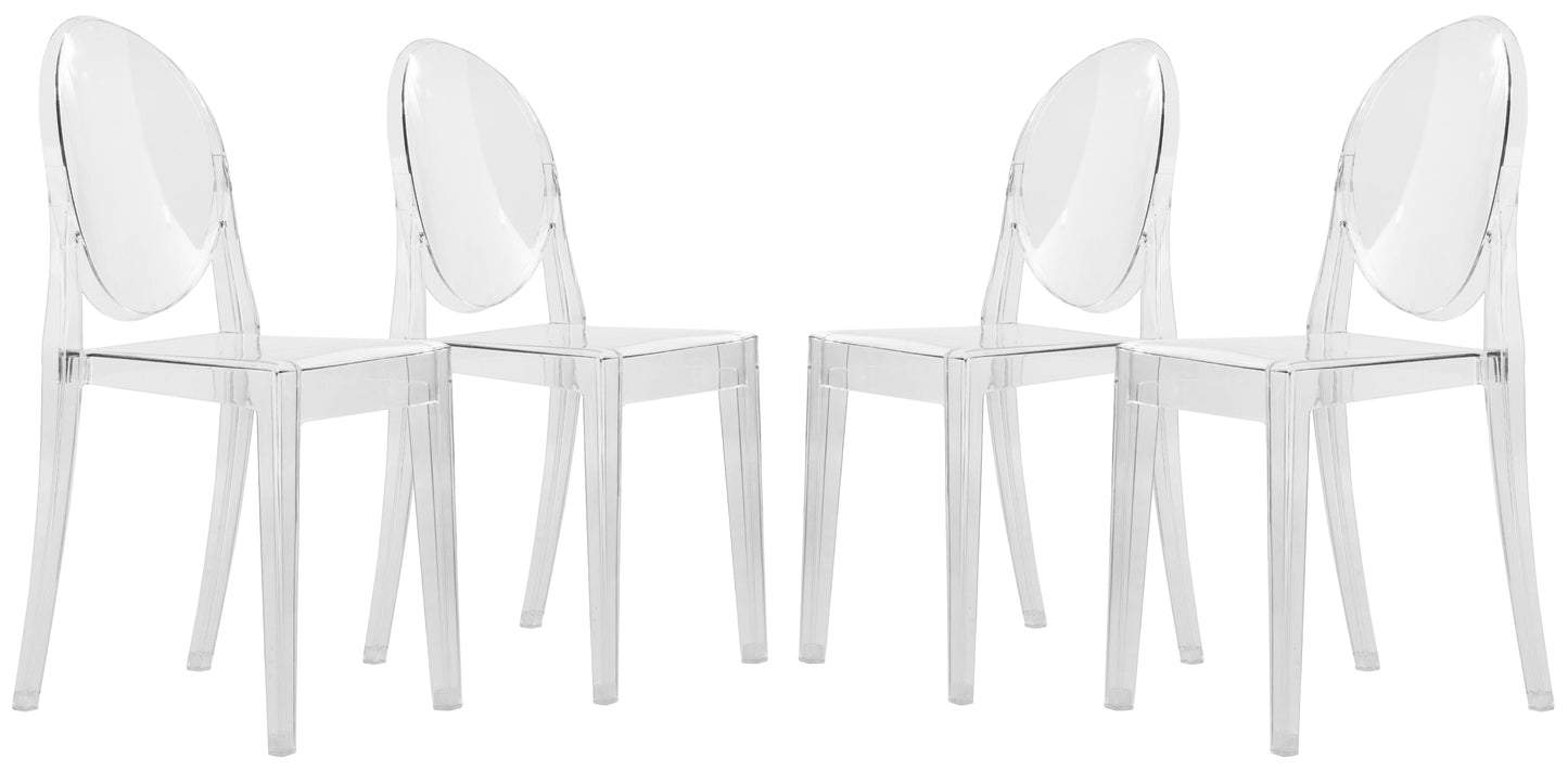 Harry Acrylic Modern Chair - Set of 4