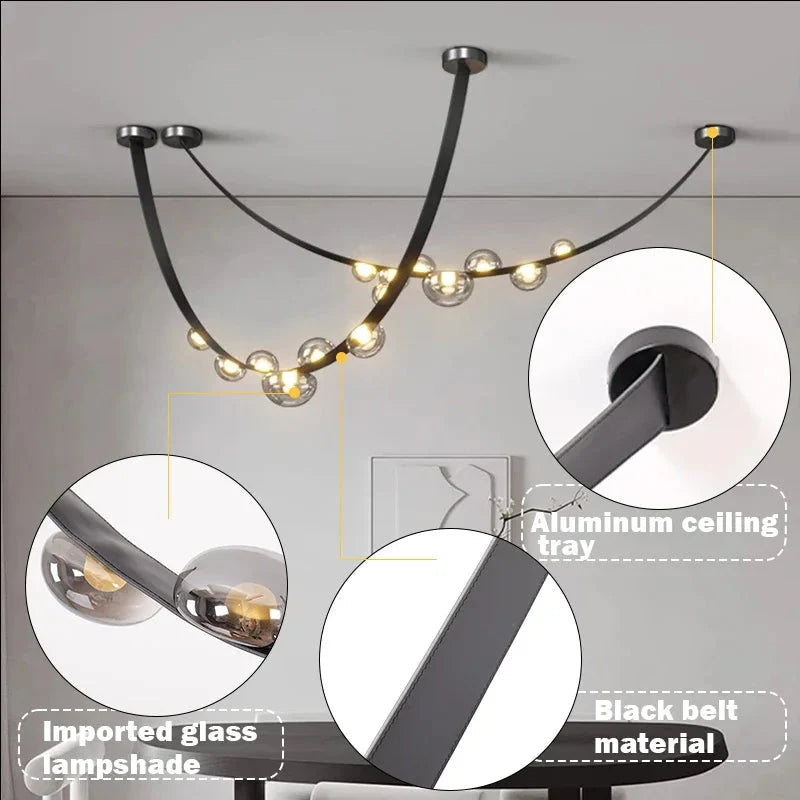 Gelman Modern Belt Chandelier