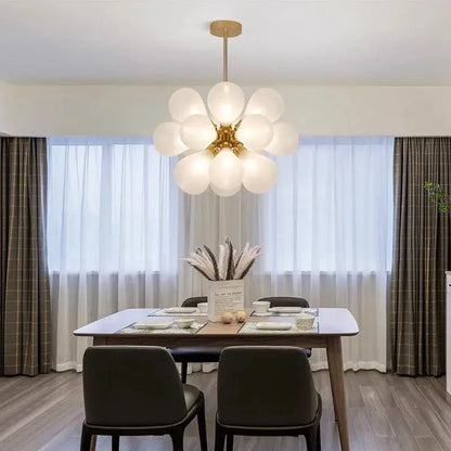 Glass Bubble Ceiling Light Pink & Blue & White