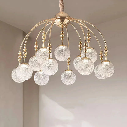 Classic Bubble Glass Pendant Light - Flush Mount Chandelier