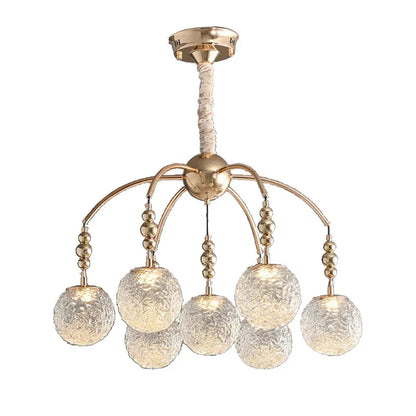 Classic Bubble Glass Pendant Light - Flush Mount Chandelier