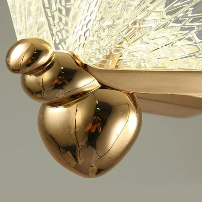 Gold Butterfly Led Chandelier for Staircase&Foyer&Living Room