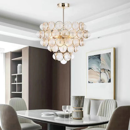 Gold Clear Glass Globe Pendant Light
