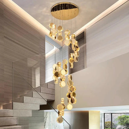 Classic Dimmable High Ceiling Crystal Chandelier