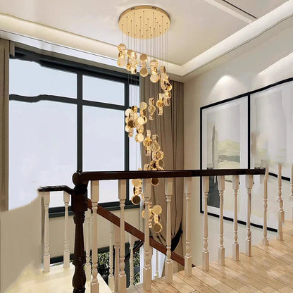 Classic Dimmable High Ceiling Crystal Chandelier