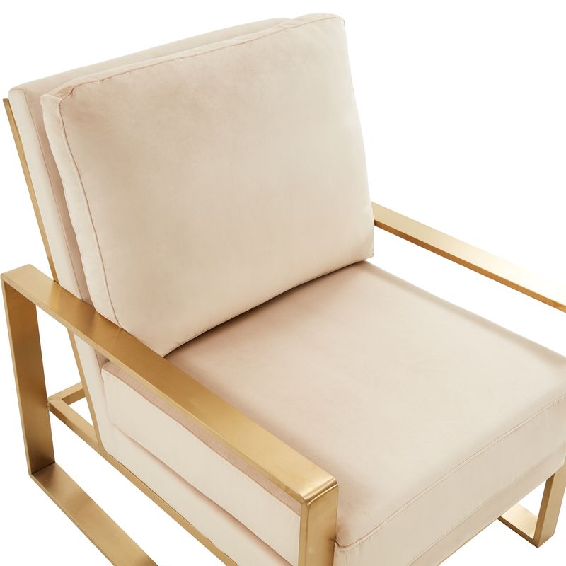 Emil Velvet Accent Armchair