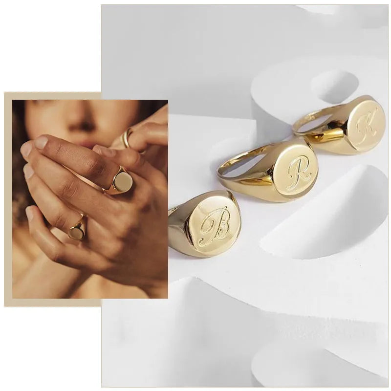 Chic Personalize Stainless Steel Custom Ring