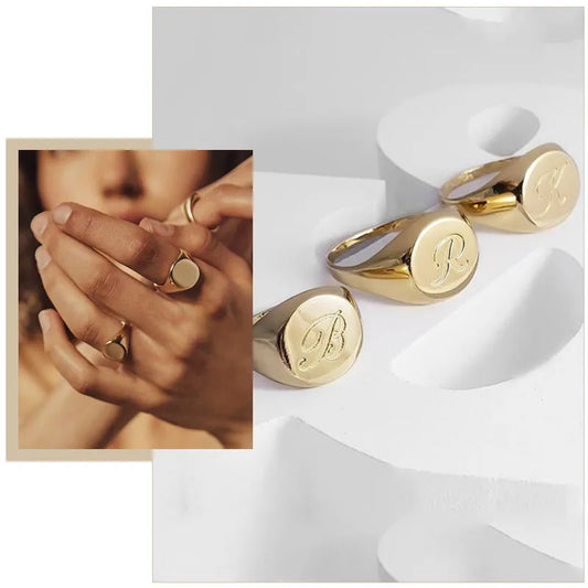 Chic Personalize Stainless Steel Custom Ring