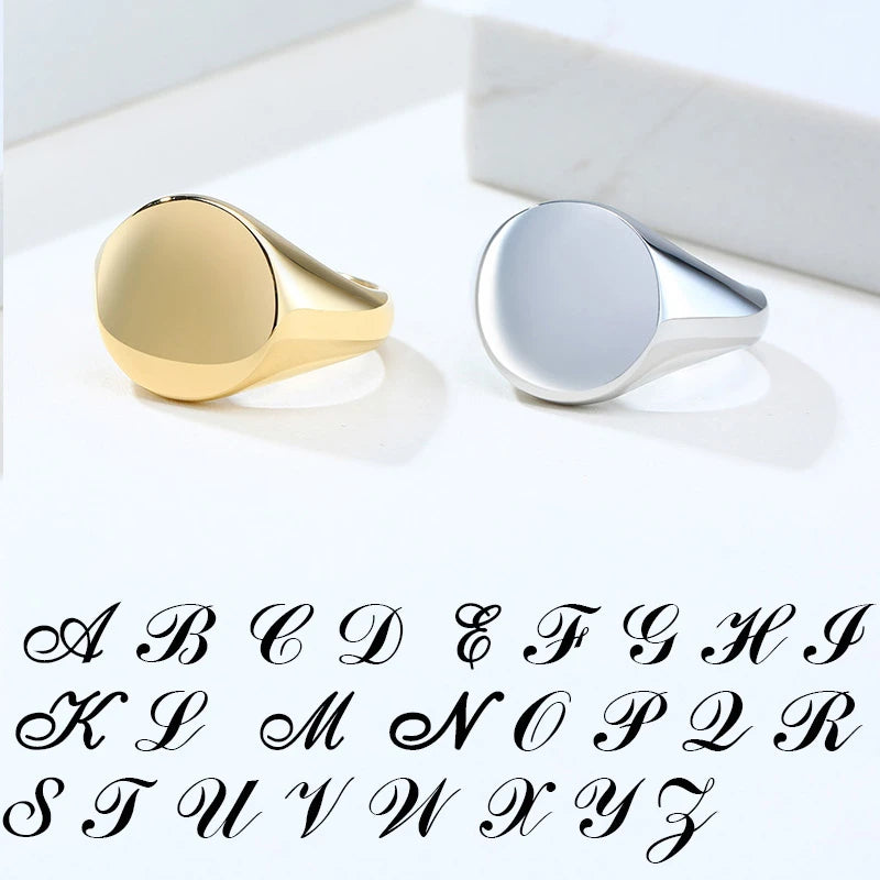 Chic Personalize Stainless Steel Custom Ring