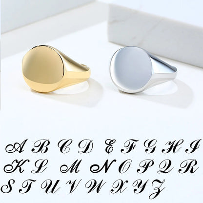 Chic Personalize Stainless Steel Custom Ring